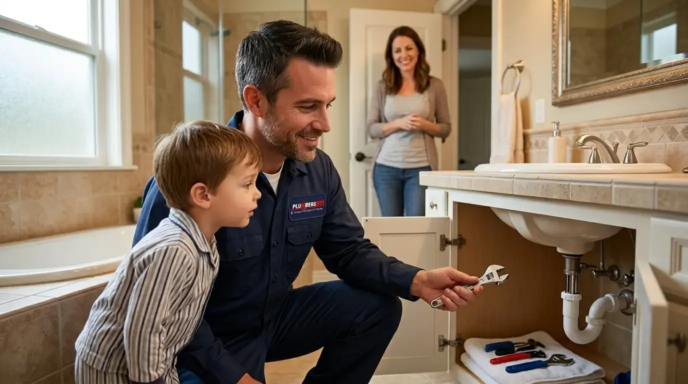 Licensed plumber at work in Salem, IL